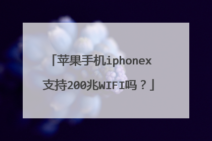 苹果手机iphonex 支持200兆WIFI吗?