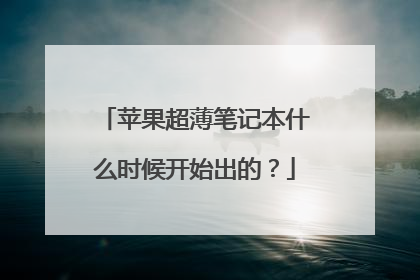 苹果超薄笔记本什么时候开始出的?