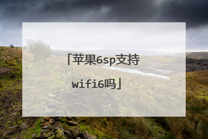 苹果6sp支持wifi6吗