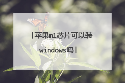 苹果m1芯片可以装windows吗