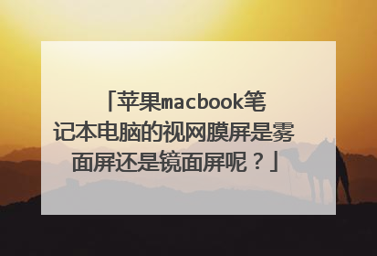 苹果macbook笔记本电脑的视网膜屏是雾面屏还是镜面屏呢?