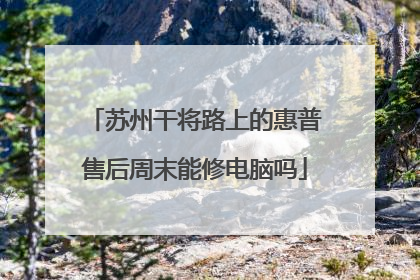 苏州干将路上的惠普售后周末能修电脑吗