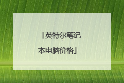 英特尔笔记本电脑价格