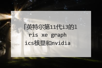 英特尔第11代i3的lris xe graphics核显和nvidia mx150哪个好？