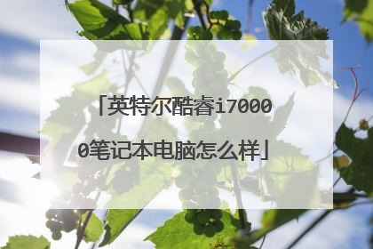 英特尔酷睿i70000笔记本电脑怎么样