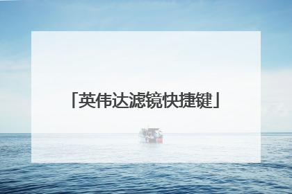 英伟达滤镜快捷键