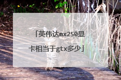 英伟达mx250显卡相当于gtx多少