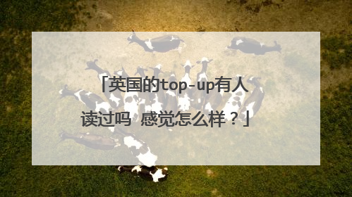 英国的top-up有人读过吗 感觉怎么样?
