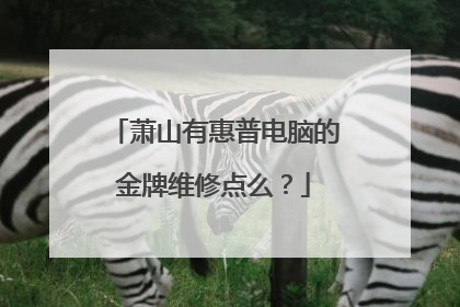 萧山有惠普电脑的金牌维修点么?