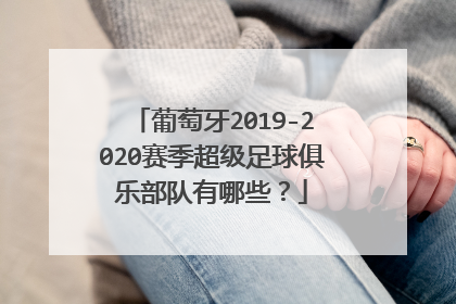 葡萄牙2019-2020赛季超级足球俱乐部队有哪些?
