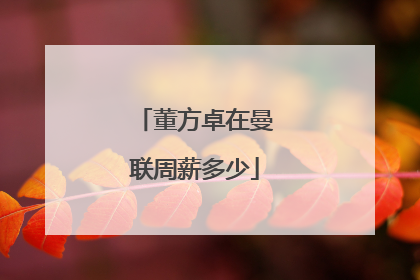 董方卓在曼联周薪多少