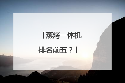 蒸烤一体机排名前五?