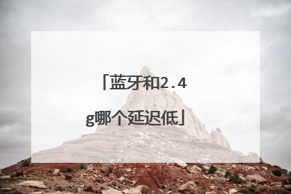 蓝牙和2.4g哪个延迟低