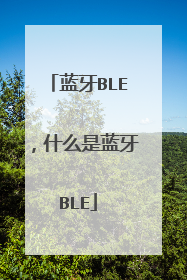 蓝牙BLE,什么是蓝牙BLE