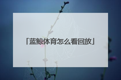 蓝鲸体育怎么看回放