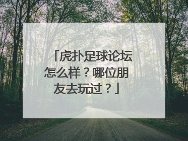 虎扑足球论坛怎么样？哪位朋友去玩过？