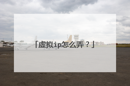 虚拟ip怎么弄?
