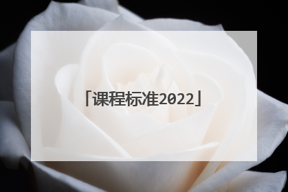 课程标准2022