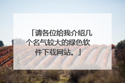 请各位给我介绍几个名气较大的绿色软件下载网站。