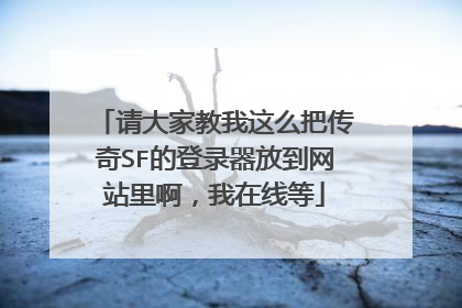 请大家教我这么把传奇SF的登录器放到网站里啊,我在线等