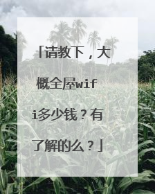 请教下，大概全屋wifi多少钱？有了解的么？