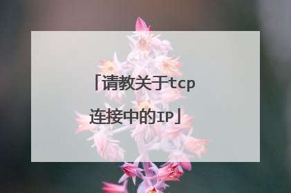 请教关于tcp连接中的IP