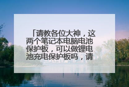 请教各位大神,这两个笔记本电脑电池保护板,可以做锂电池充电保护板吗,请问怎么接线,