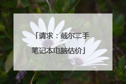 请求:戴尔二手笔记本电脑估价