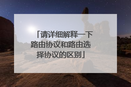 请详细解释一下路由协议和路由选择协议的区别