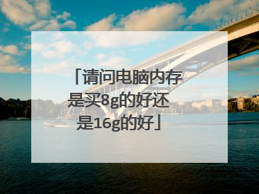 请问电脑内存是买8g的好还是16g的好