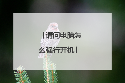 请问电脑怎么强行开机