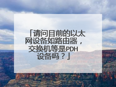 请问目前的以太网设备如路由器，交换机等是PDH设备吗？