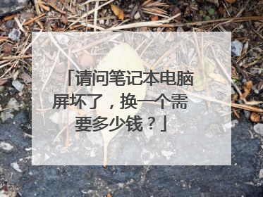 请问笔记本电脑屏坏了,换一个需要多少钱?