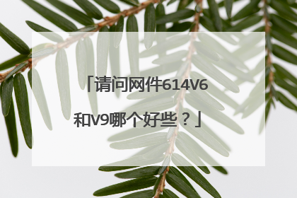 请问网件614V6和V9哪个好些?