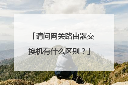 请问网关路由器交换机有什么区别?