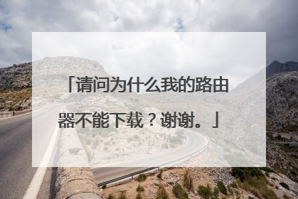 请问为什么我的路由器不能下载？谢谢。