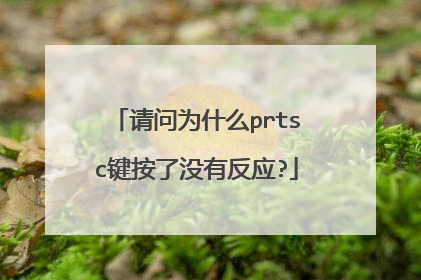 请问为什么prtsc键按了没有反应?