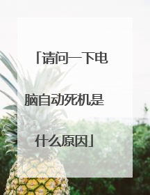 请问一下电脑自动死机是什么原因