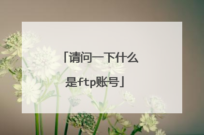 请问一下什么是ftp账号