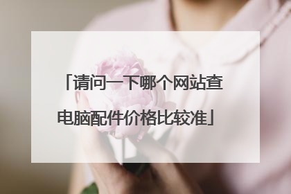 请问一下哪个网站查电脑配件价格比较准