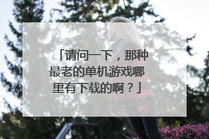 请问一下，那种最老的单机游戏哪里有下载的啊？