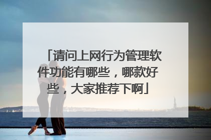 请问上网行为管理软件功能有哪些，哪款好些，大家推荐下啊