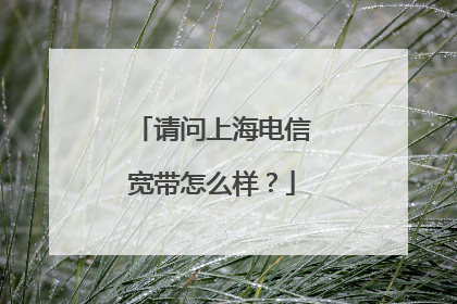 请问上海电信宽带怎么样?