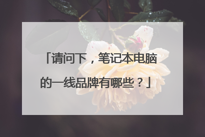 请问下,笔记本电脑的一线品牌有哪些?