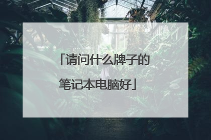 请问什么牌子的笔记本电脑好