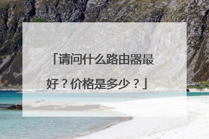 请问什么路由器最好？价格是多少？