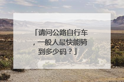 请问公路自行车，一般人最快能骑到多少码？