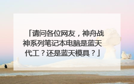 请问各位网友，神舟战神系列笔记本电脑是蓝天代工？还是蓝天模具？