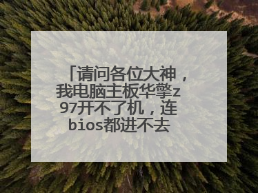 请问各位大神,我电脑主板华擎z97开不了机,连bios都进不去,主板显示r9