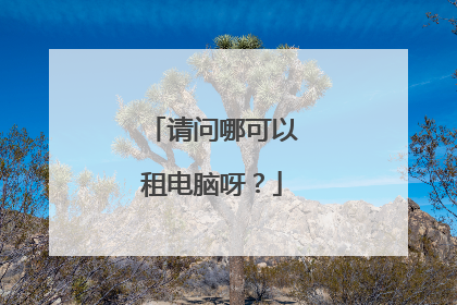 请问哪可以租电脑呀?